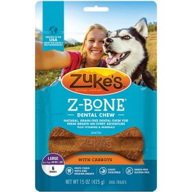 Zukes Dog Z (Option: Bone Large Carrot 6 Count Pouch)