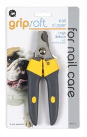 JW Pet Deluxe Dog Nail Clipper Grey/Yellow (Option: 1ea/LG)