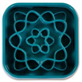 Messy Mutts Dog Slow Feeder Square (Option: Blue 8 Cup)