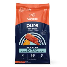 CANIDAE PURE Farm To Bowl GrainFree LID Dry Puppy Food (Option: Wild  Caught Salmon  Sweet Potato, 1ea/22 lb)
