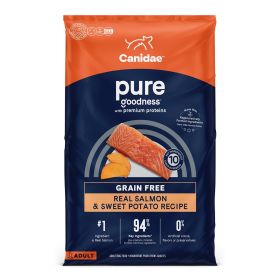 CANIDAE PURE Farm To Bowl GrainFree LID Dry Dog Food (Option: Salmon  Sweet Potato, 1ea/22 lb)