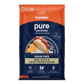 CANIDAE PURE Farm To Bowl GrainFree LID Dry Dog Food (Option: Duck  Sweet Potato, 1ea/22 lb)