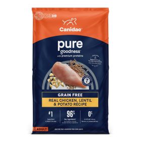 CANIDAE PURE Farm To Bowl GrainFree LID Dry Dog Food (Option: Chicken, Lentil  Pea, 1ea/4 lb)