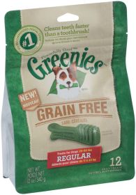 Greenies Grain Free Dog Dental Treats Regular Original (Option: 1ea/12 oz, 12 ct)