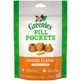Greenies Pill Pockets for Capsules Cheese, (Option: 1ea/30 ct, 7.9 oz)