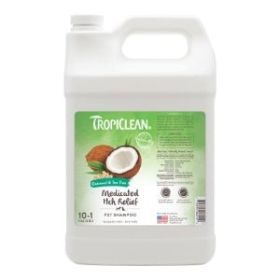 TropiClean Oatmeal & Tea Tree Medicated Itch Relief Shampoo for Pets (Option: 1ea/1 gal)