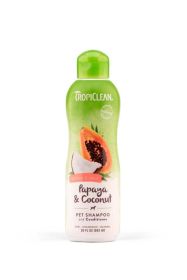 TropiClean Papaya & Coconut Luxury 2 (Option: in1 Shampoo and Conditioner for Pets 1ea/20 fl oz)
