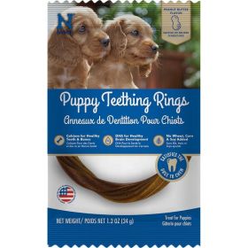 Nbone Dog Teething Ring Peanut Butter (Option: Single)