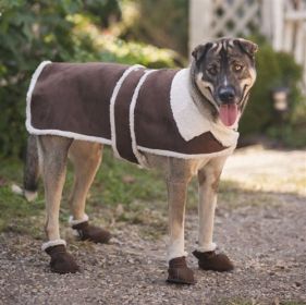 Fashion Pet Shearling Coat Brown (Option: Large)