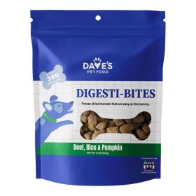 Dave'S Pet Food Dog Digesti Bites Freeze (Option: Dried Beef Rice & Pumpkin 12Oz)