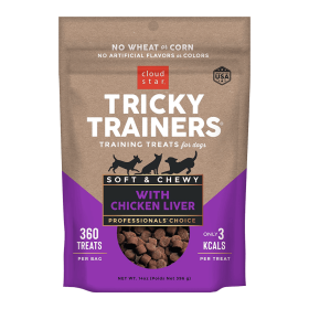 Cloud Star Chewy Tricky Trainers Liver Flavor Dog Treats (Option: 14oz. Bag)