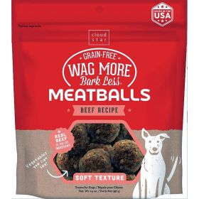 Cloud Star Wagmore Dog Meatball Grain Free (Option: Beef 14Oz)