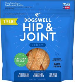 Dogswell Hip & Joint Grain Free Jerky Dog Treat Regular Chicken (Option: 1ea/24 oz)