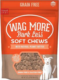Cloud Star Wagmore Dog Grain Free Soft and Chewy Peanut Butter (Option: 20Oz)