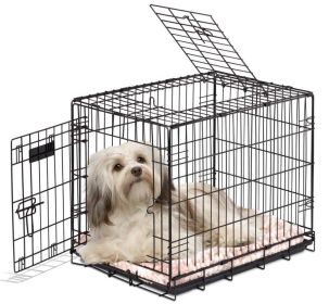 Precision Pet Products 2 Door Great Crate for Dog Black (Option: 1ea/24 in)