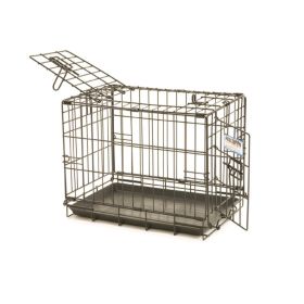 Precision Pet Products ProValu 2 Door Wire Dog Crate Black (Option: 1ea/19 in)