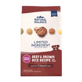 Natural Balance Pet Foods Limited Ingredient Small Breed Dry Dog Food Beef & Brown Rice (Option: 12Lb)