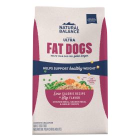 Natural Balance Pet Foods Original Ultra Fat Dogs Dry Dog Food Chicken Meal, Salmon Meal & Barley (Option: 4lb)
