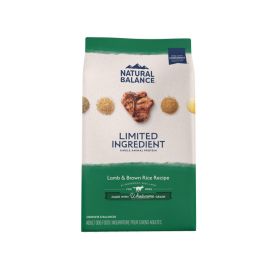 Natural Balance Pet Foods Limited Ingredient Dry Dog Food Lamb & Brown Rice (Option: 24lb)