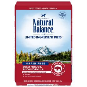 Natural Balance Pet Foods Limited Ingredient Reserve Grain Free Sweet Potato & Bison (Option: 12Lb)