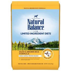 Natural Balance Pet Foods Limited Ingredient Reserve Dry Dog Food Duck & Brown Rice (Option: 12Lb)
