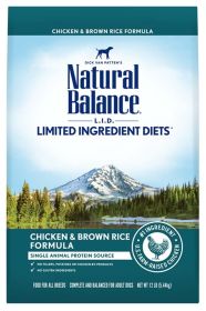 Natural Balance Pet Foods Limited Ingredient Dry Dog Food Chicken & Brown Rice (Option: 12Lb)