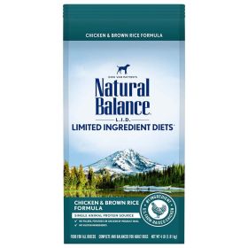 Natural Balance Pet Foods Limited Ingredient Dry Dog Food Chicken & Brown Rice (Option: 4lb)