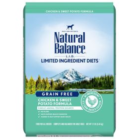 Natural Balance Pet Foods Limited Ingredient Grain Free Dry Dog Food Chicken & Sweet Potato (Option: 12Lb)