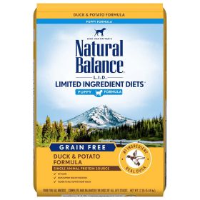 Natural Balance Pet Foods Limited Ingredient Reserve Grain Free Puppy Dry Dog Food Duck & Potato (Option: 12Lb)