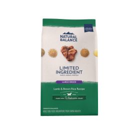Natural Balance Pet Foods Limited Ingredient Large Breed Dry Dog Food Lamb & Brown Rice (Option: 12Lb)