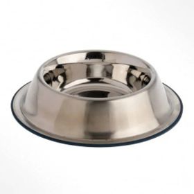OurPets Premium Stainless Steel Non Tip Dog Bowl (Option: 1ea/MD)