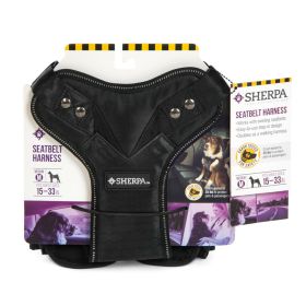 Sherpa's Pet Trading Company Crash Tested Seatbelt Safety Dog Harness Black (Option: 1ea/MD)