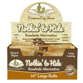 Fieldcrest Farms Nothin' to Hide Roll Dog Treat Peanut Butter (Option: 24ea/10 in, LG)