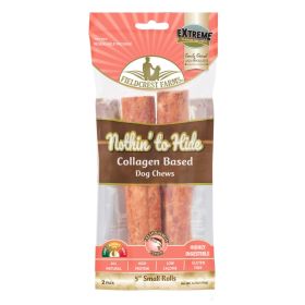 Fieldcrest Farms Nothin' to Hide Collagen Roll Dog Chew Salmon, (Option: 1ea/5 in, 2 pk)