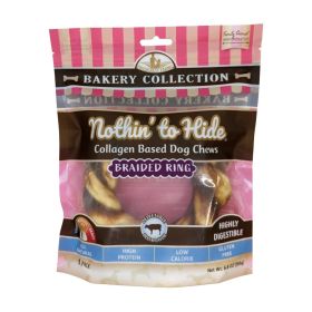 Fieldcrest Farms Nothin' To Hide Bakery Collection Dog Treat Braided Ring, Beef, (Option: 1ea/5 in)