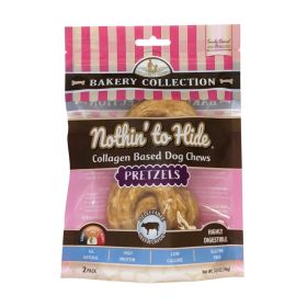 Fieldcrest Farms Nothin' To Hide Bakery Collection Dog Treat Pretzel, Beef, (Option: 1ea/3 in, 2 pk)