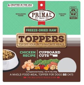 Primal Dog (Option: Cat Fd Raw Topper Cupboard Cuts Chicken 18oz.)