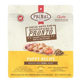 Primal Dog Freeze Dried Pronto Puppy Chicken Salmon (Option: 16oz.)