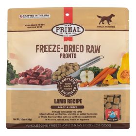 Primal Dog Freeze Dried Pronto Lamb (Option: 16oz.)