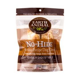 Earth Animal No Hide Venison Chews Dog Treats (Option: 4 Inch, 2 Pack)