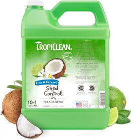 TropiClean Lime & Coconut Shed Control Shampoo for Pets (Option: 1ea/1 gal)