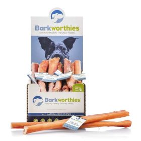 Barkworthies Odor Free Double Cut Bully Stick (Option: 25ea/12 in, 25 ct)