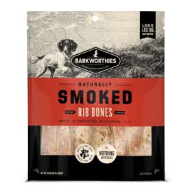 Barkworthies Smoked Rib Bones Dog Treat (Option: 1ea/MD/10 ct)