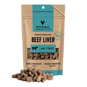 Vital Essentials Dog Freeze Dried Treat (Option: Beef Liver 15oz.)