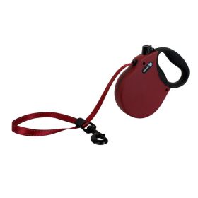 Alcott Adventure Retractable Belt Leash Red (Option: Large16Ft)