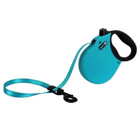 Alcott Adventure Retractable Belt Leash Blue (Option: Large16Ft)