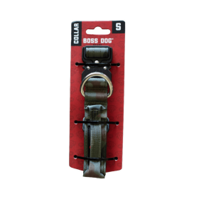 Boss Dog Tactical Adjustable Dog Collar Green Camo, (Option: 1ea/SM, 1316 in)