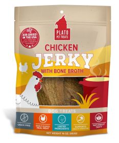 Plato Dog Jerky Chicken With Bone Broth (Option: 16oz.)