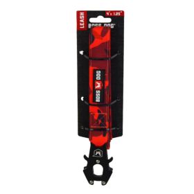 Boss Dog Tactical Dog Leash Red Camo, (Option: 1ea/4 ft)