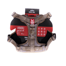 Boss Dog Tactical Dog Harness Tan Camo, (Option: 1ea/LG)